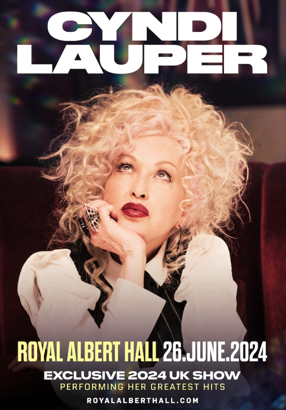 Cyndi Lauper Royal Albert Hall 2024 Plakat