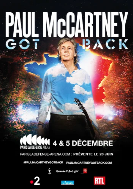 Paul MacCartney Got Back Tour 2024 Plakat